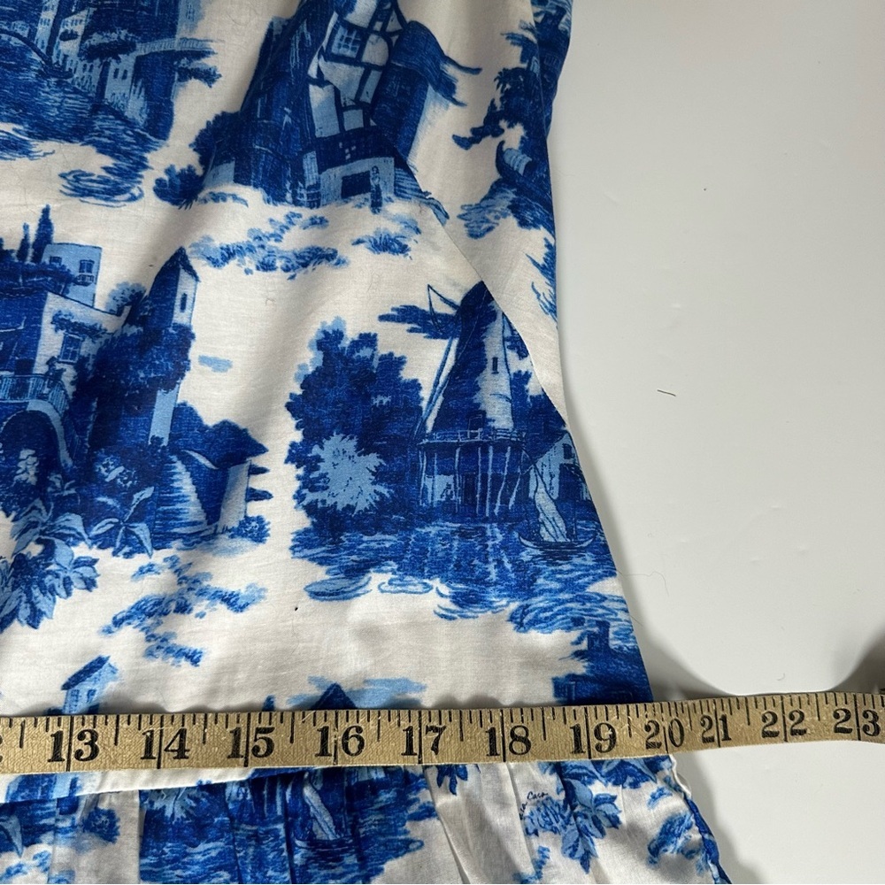 Cara Cara Mary Lou Venetian Story Blue Dress Size XL - Picture 14 of 15